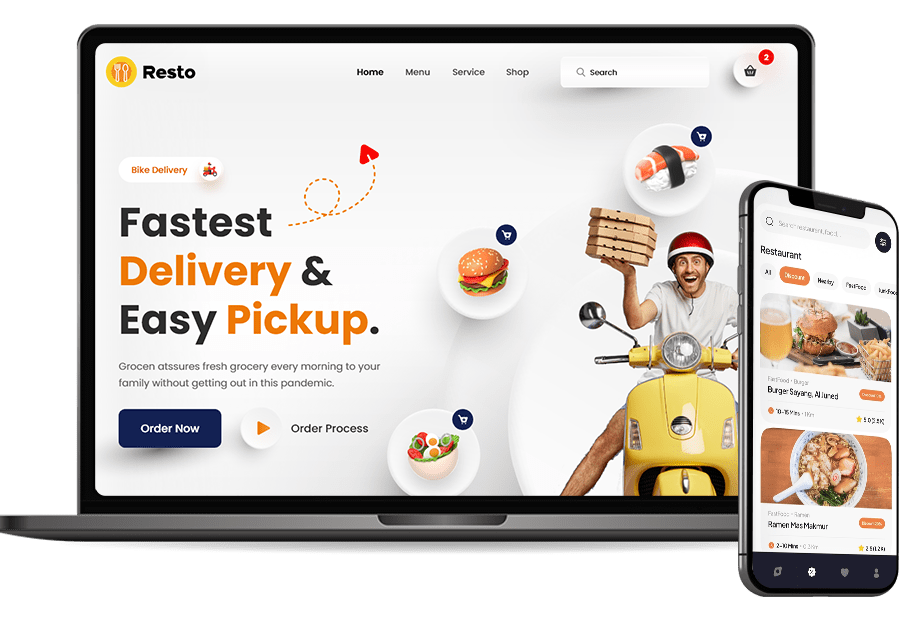 drupal based Food Ordering App and Website