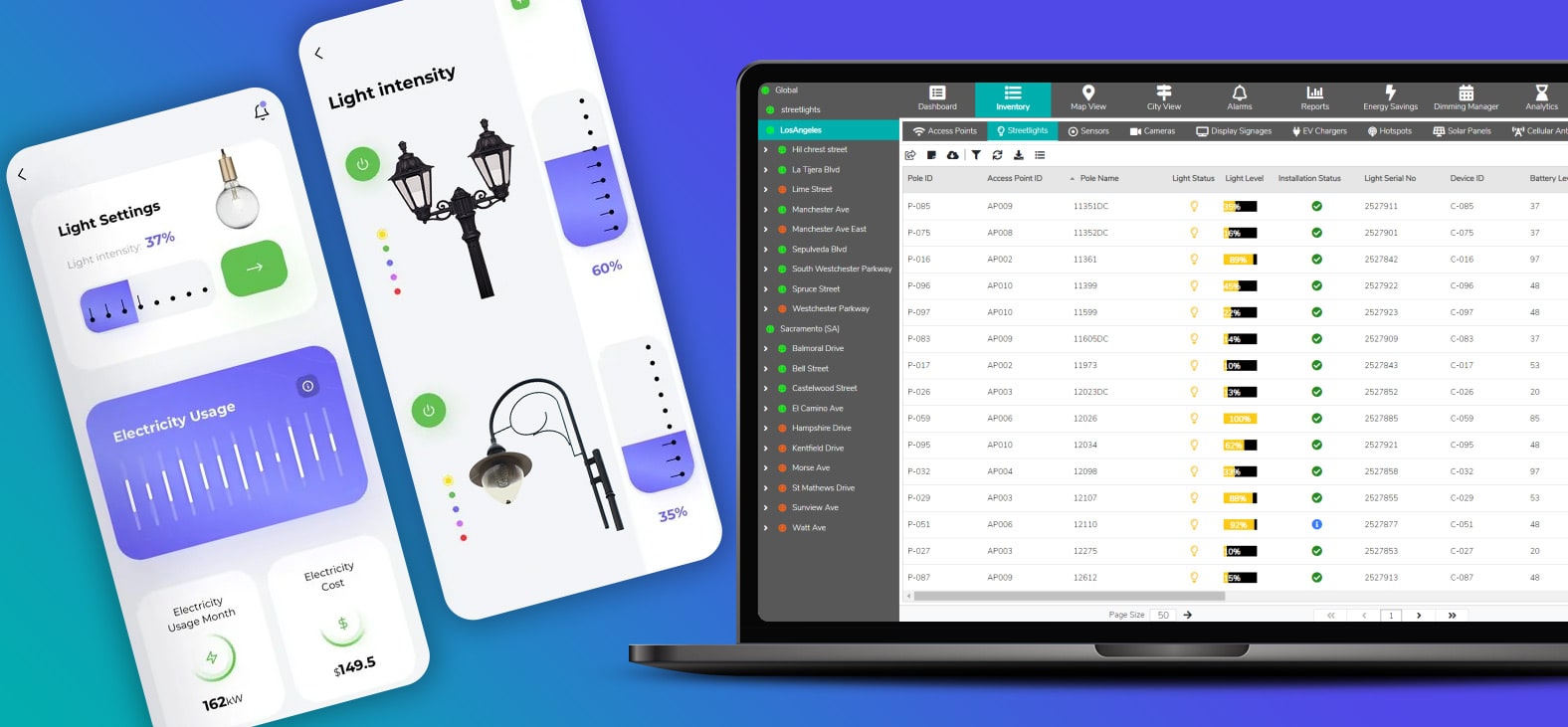 Smart Street Lighting Control System Inventory