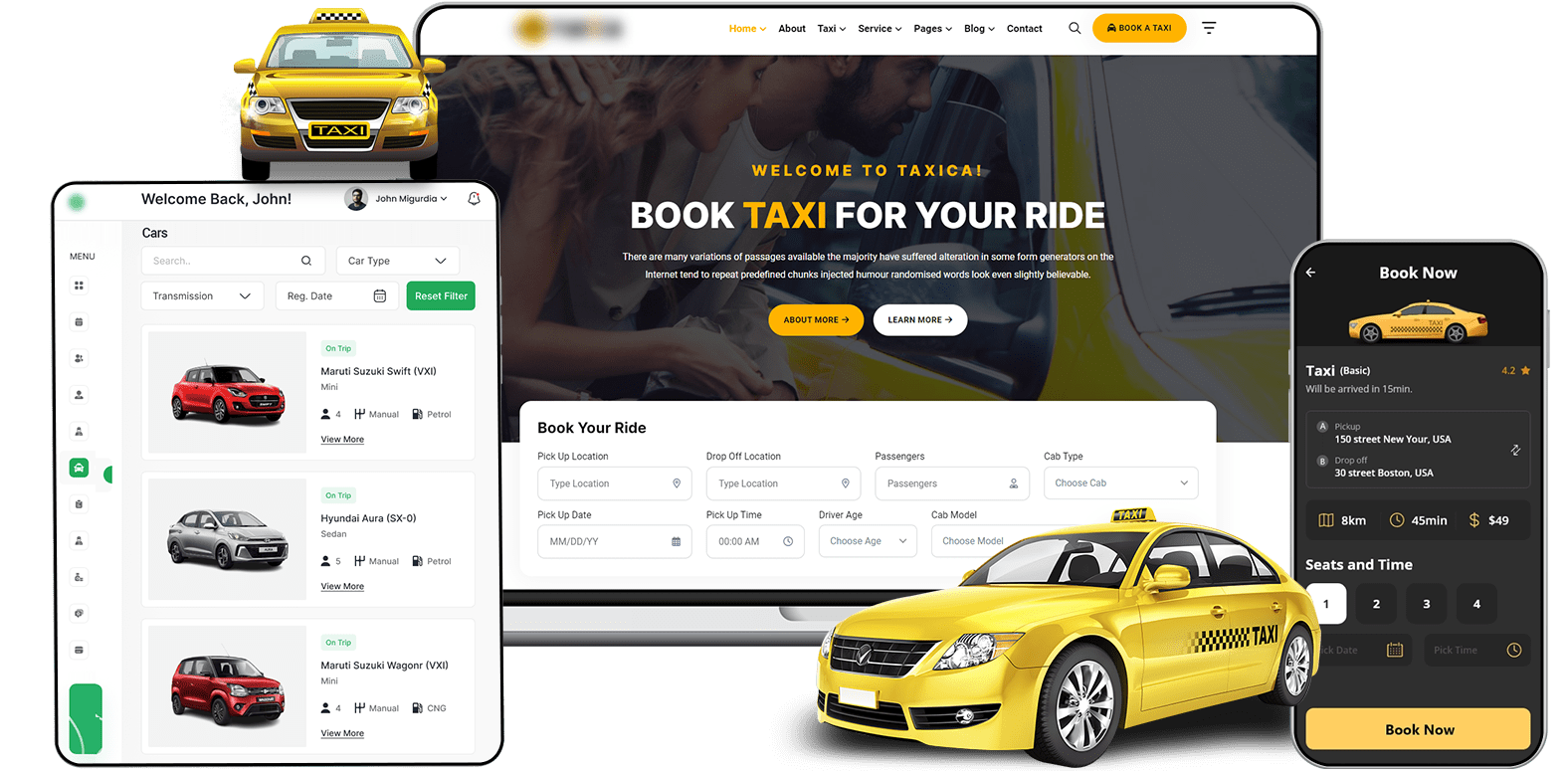 Taxi Booking App Development company