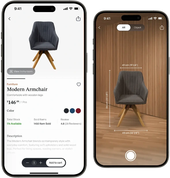 AR-Enabled Shopping App for a German Home Decor Brand