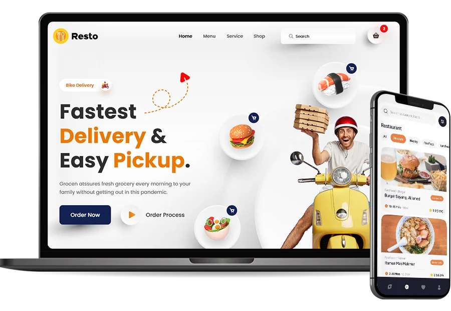 Food Ordering App and Website