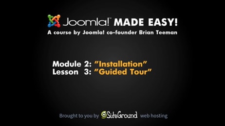 Joomla Admin Area Guided Tour