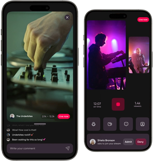 Music Streaming App for a Renowned Band Group of Several Artists