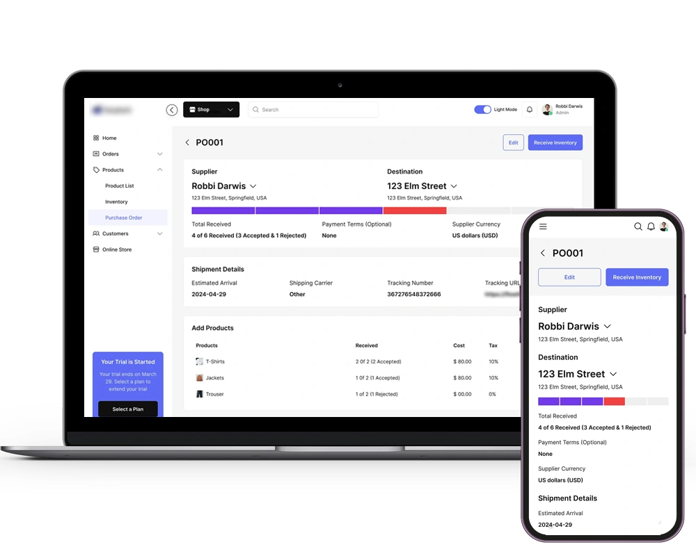 Retail Inventory System for a Multi-Store Business