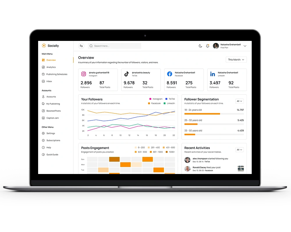 Social Media Management Dashboard for Content Creators