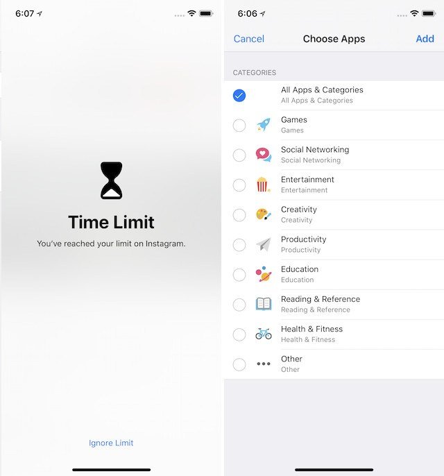 top ios 12 features screen time
