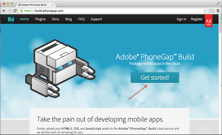 cloud computing with phonegap
