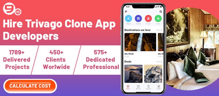 hire trivago clone app developers