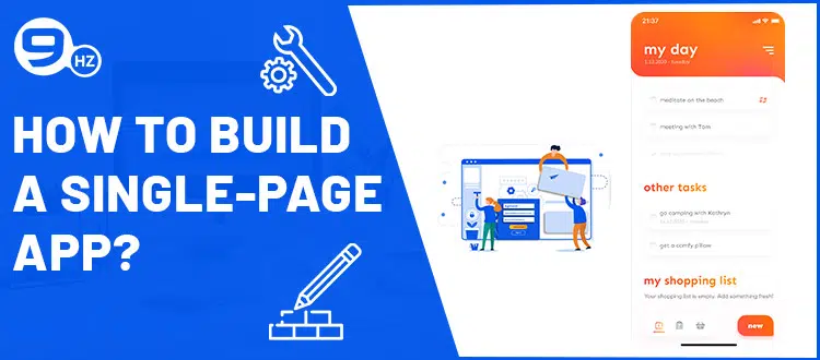 how to develop single page application