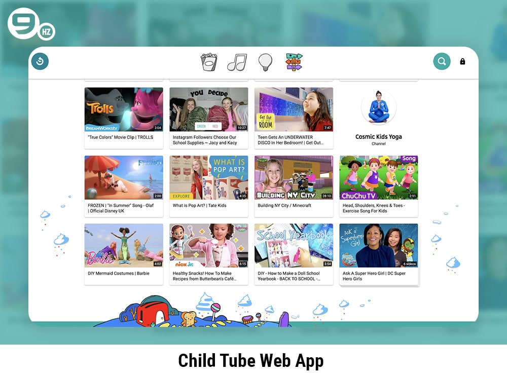 child tube web app idea