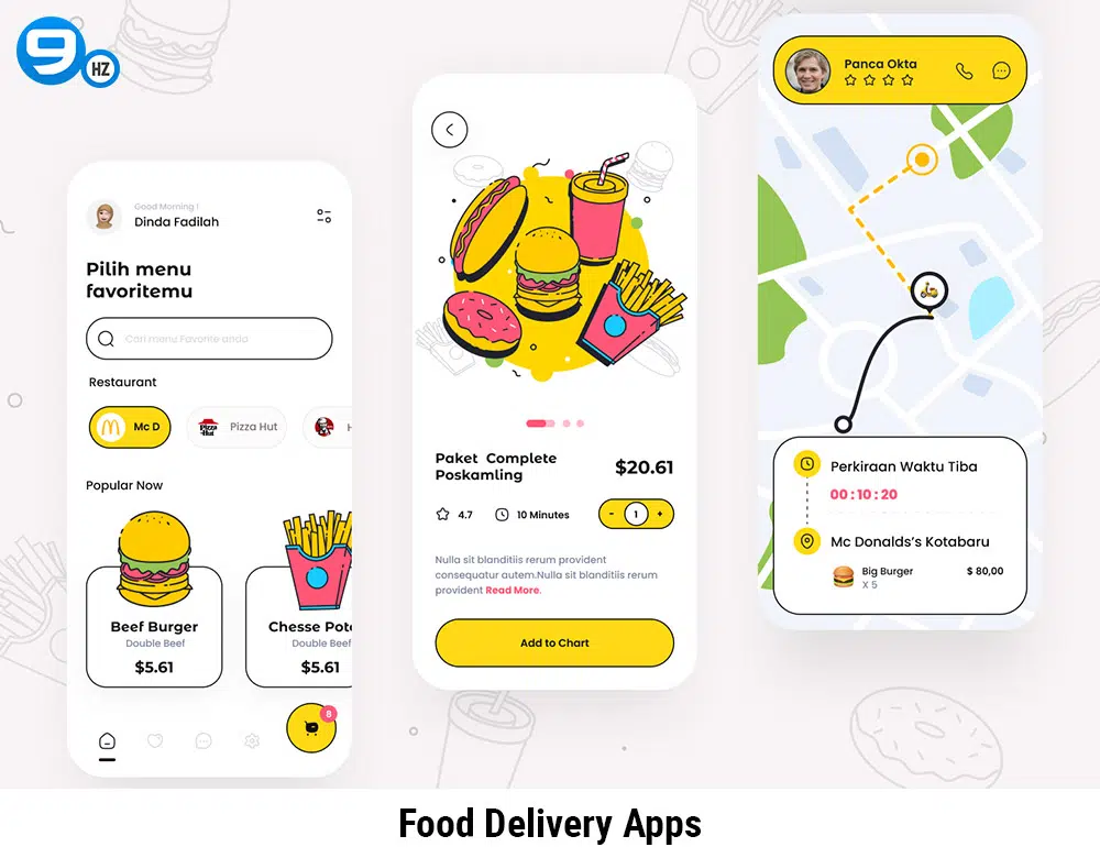 food delivery web applications