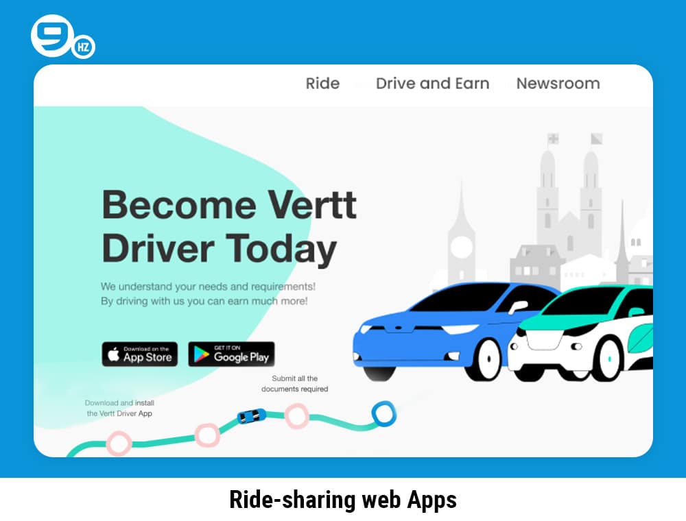 ride sharing web app ideas