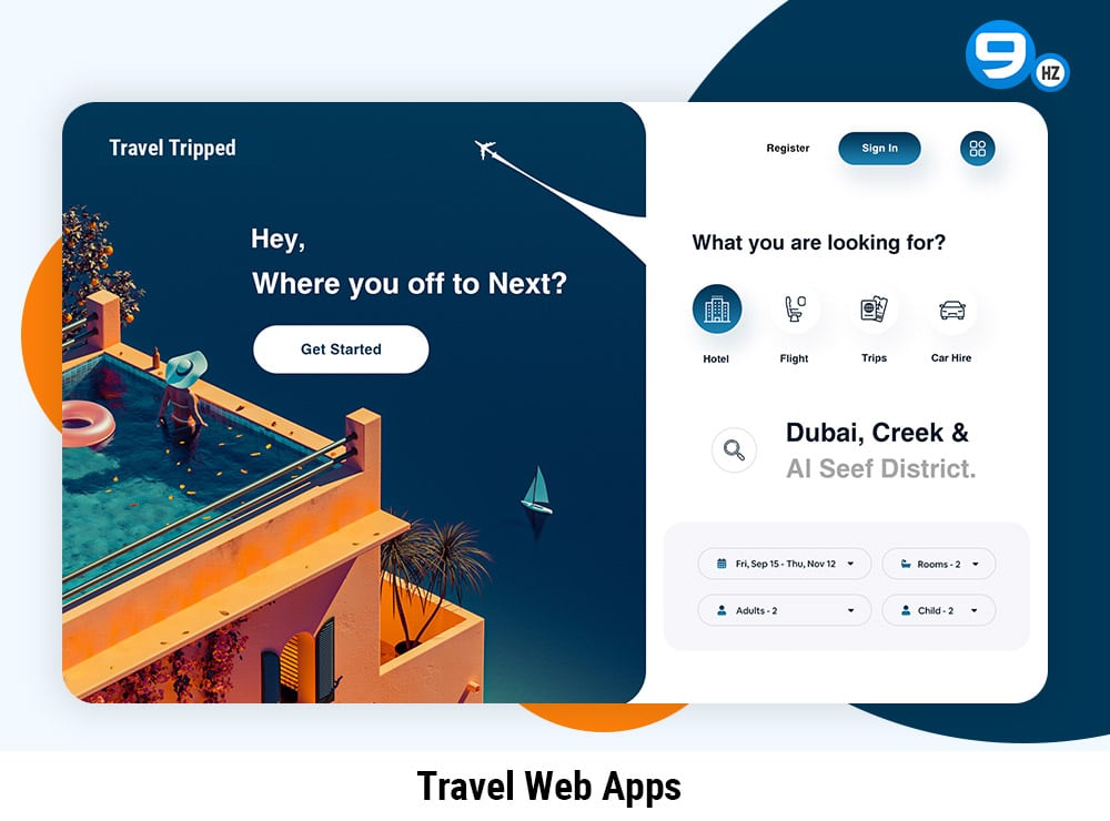 travel web app