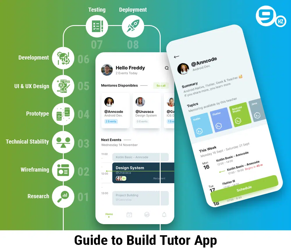 how to make tutor app