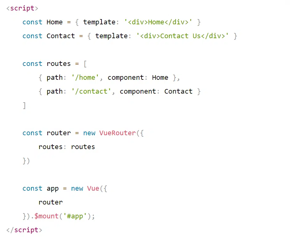Routing in Vue