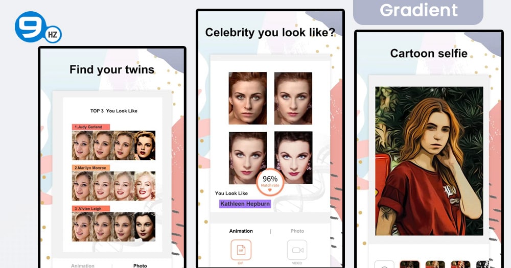 gradient celebrity lookalike app