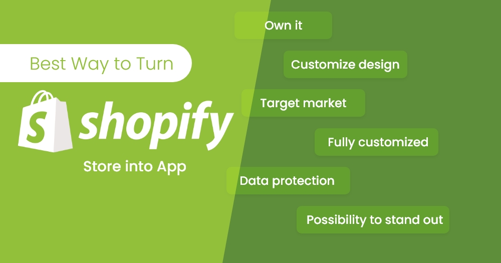 convert Shopify to App