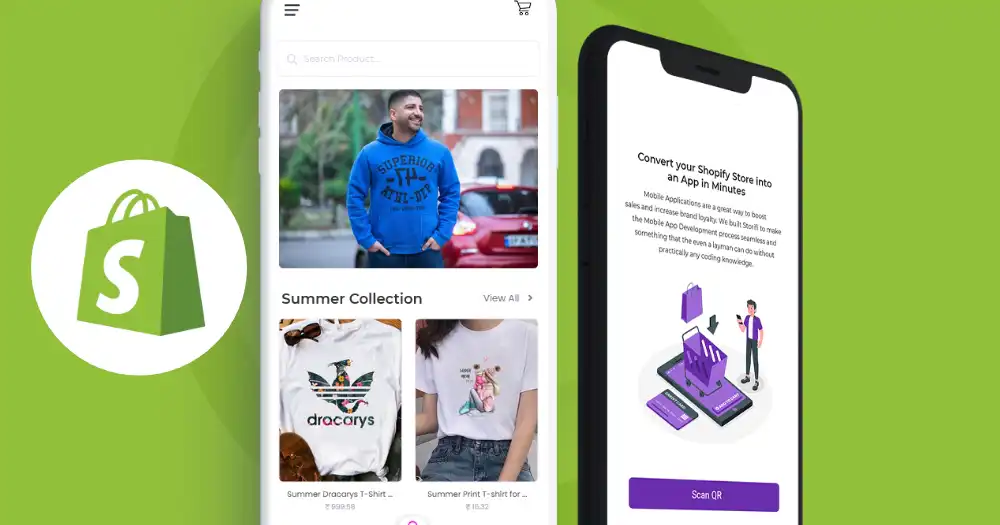 Shopify store into an app